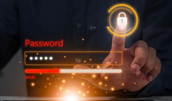 Password complexity bar below a password input field